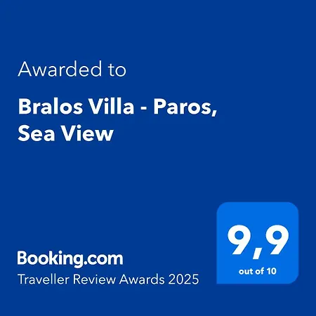 Bralos - Paros, Sea View Prázdninový dům